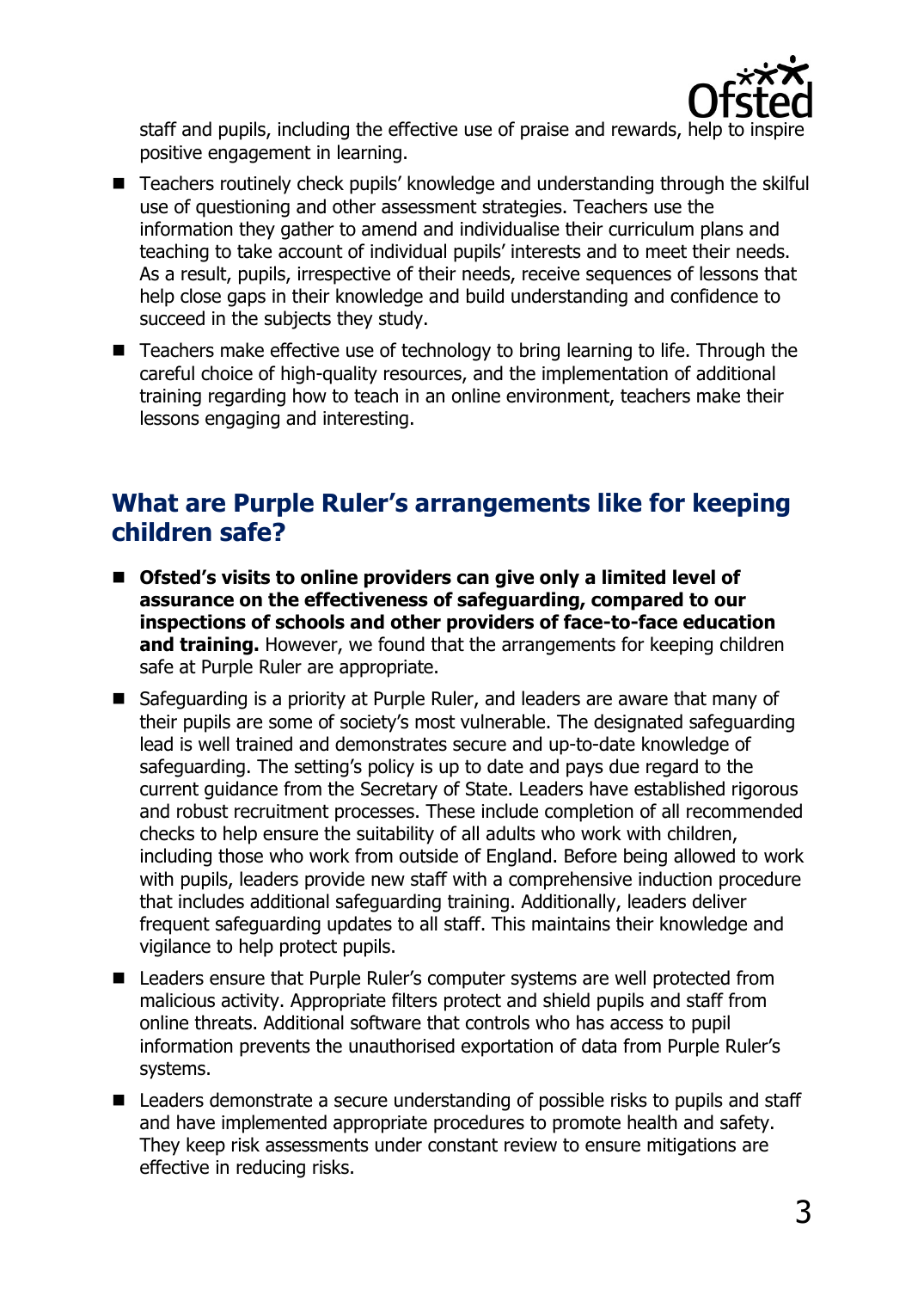 Ofsted report page 3