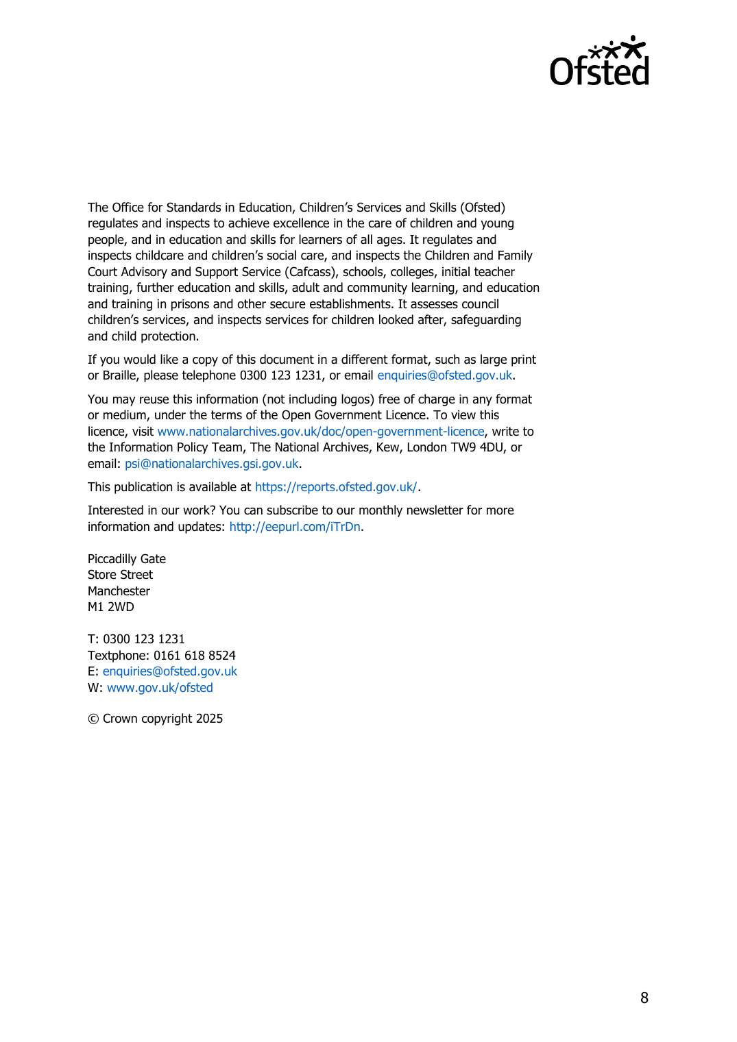 Ofsted report page 8